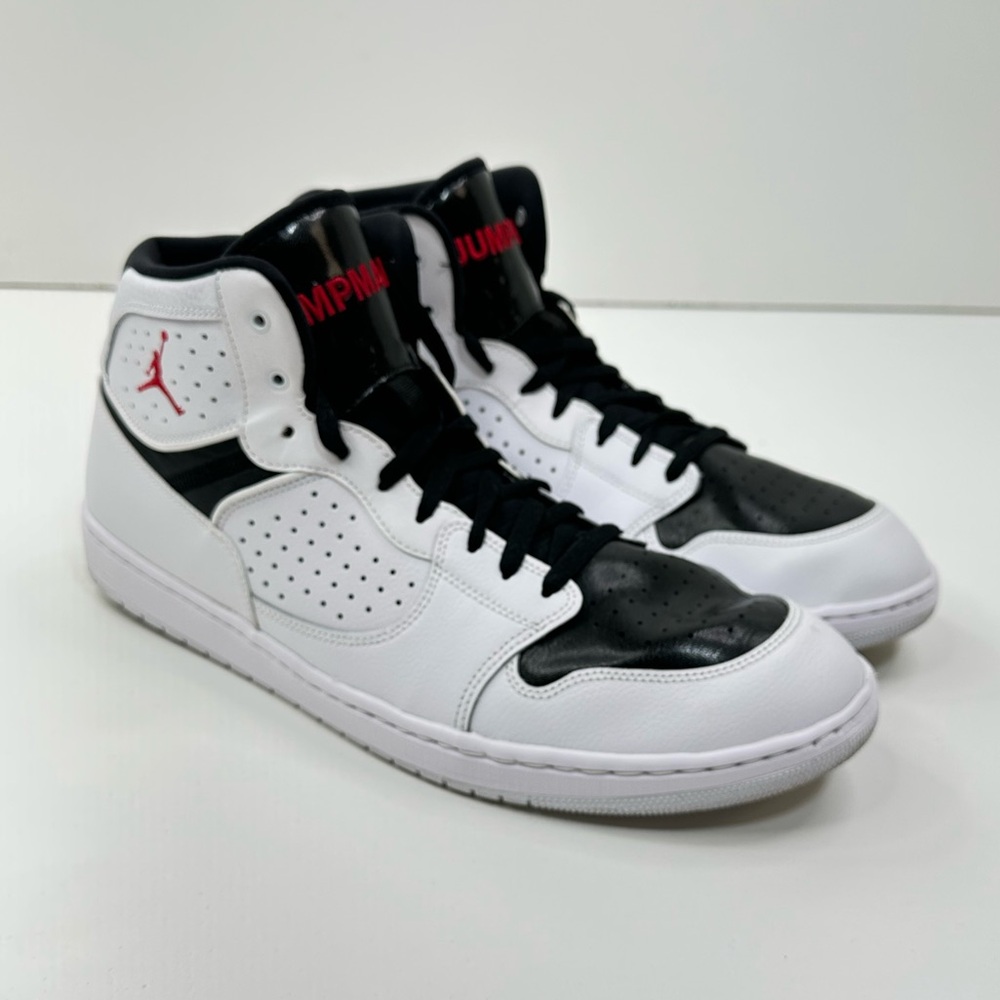 Jordan Access Basketball Sneakers Men's Size 15 White Black Red AR3762-101